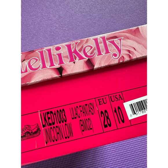 Lelli Kelly Kids Sparkly Shoes Girl Sneakers Unicorn Glitter Shoe Sz US 10 New - Picture 7 of 7